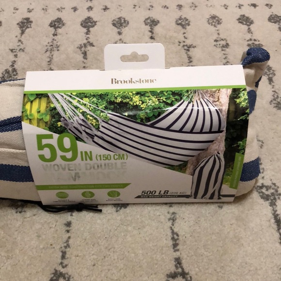 Brookstone 59” Woven Double Hammock - NWT - See pictures for 2 different colors - Picture 4 of 10